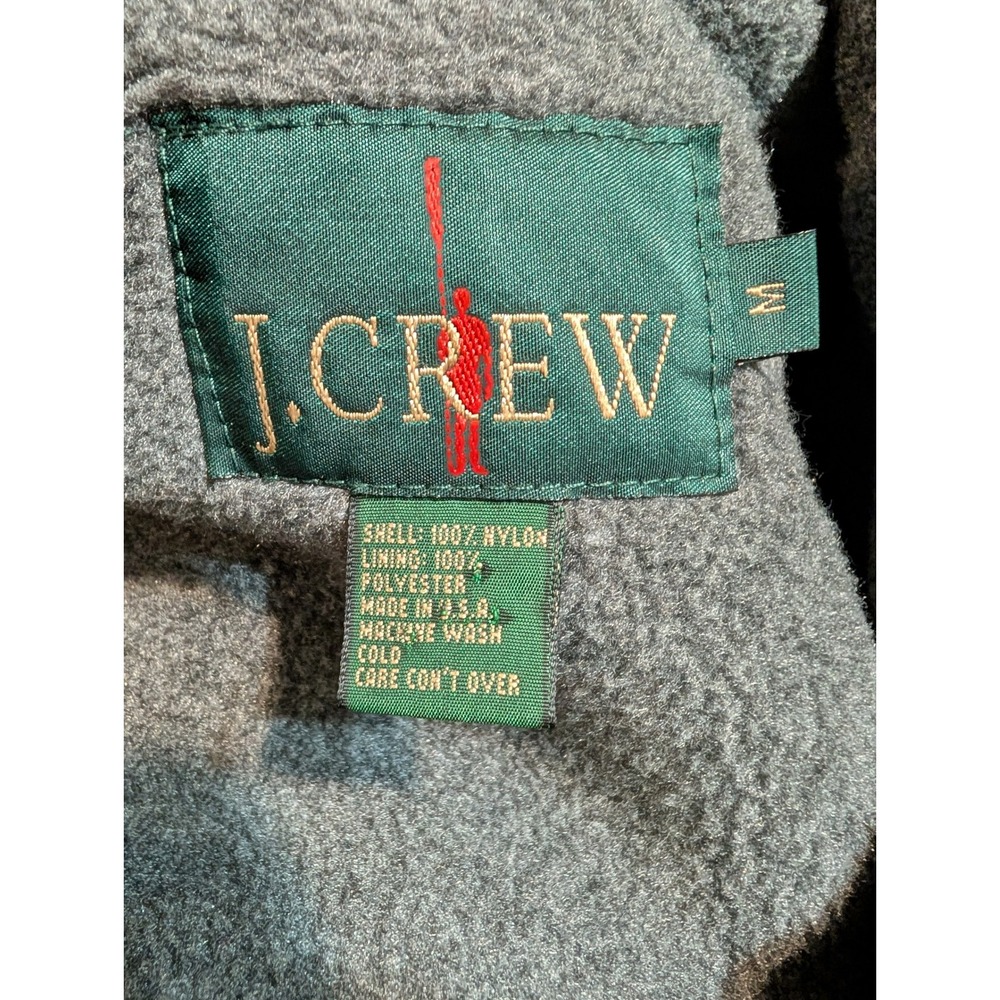 Vintage J Crew Oarsman Logo Lined Insulated Jacket Mens Size M Made USA Red - Picture 3 of 4
